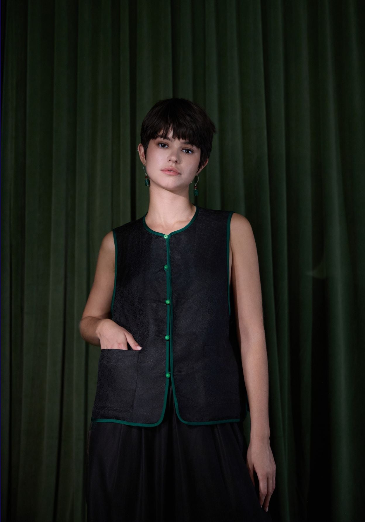 Double-sided Silk Vest