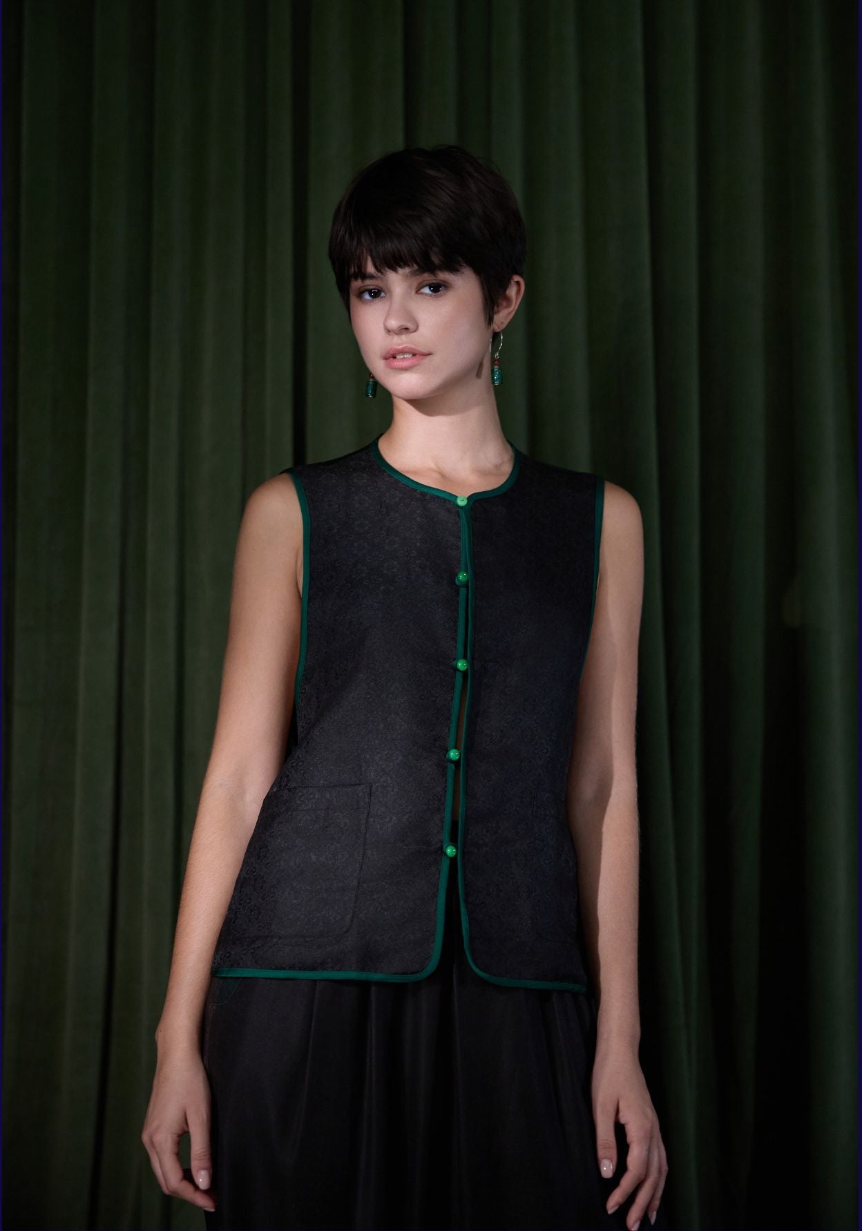 Double-sided Silk Vest