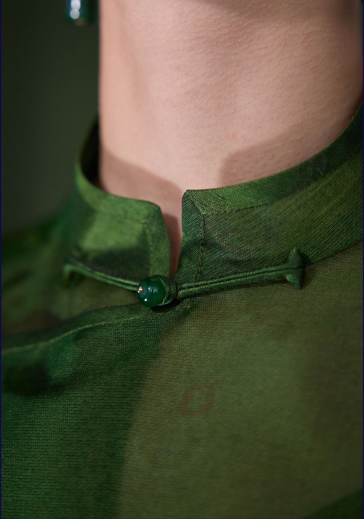 Green Silk Blouse