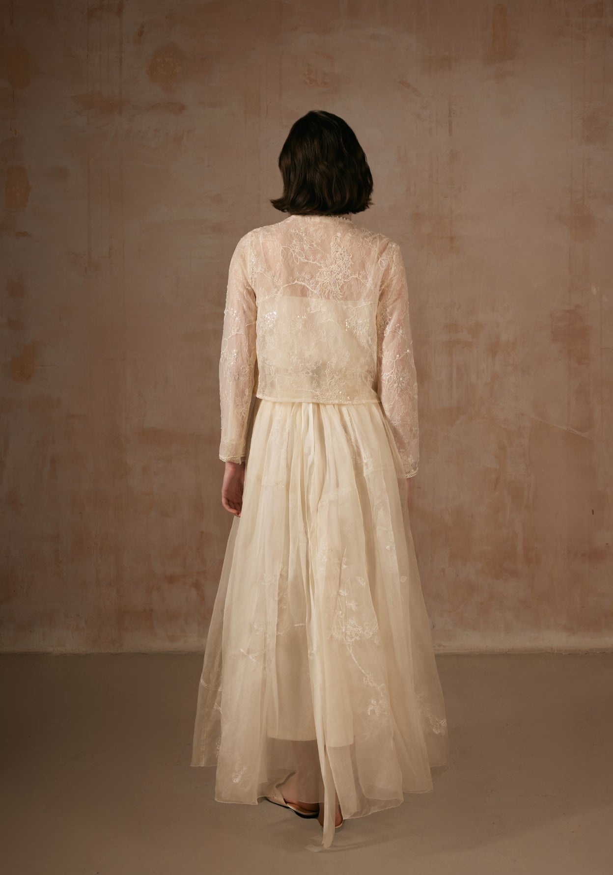 White Jacket with Beading Details