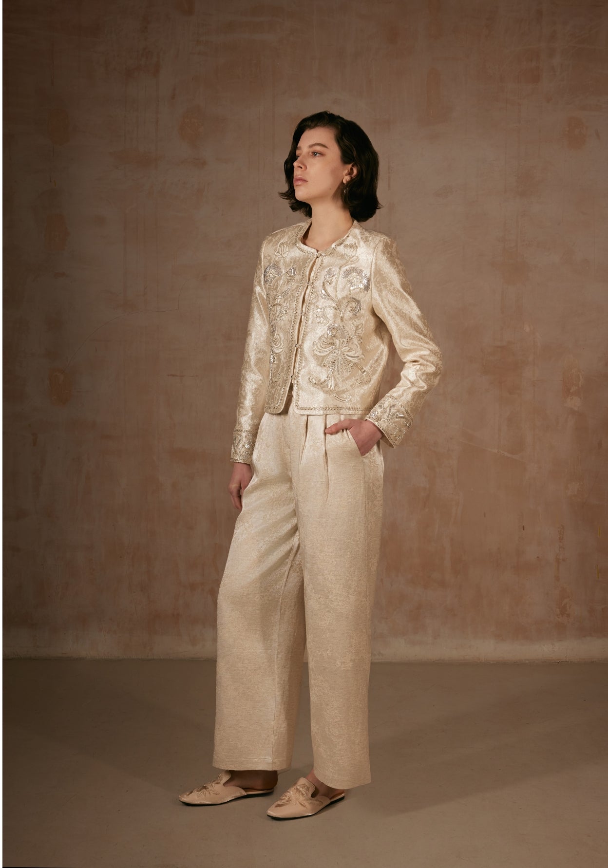 Champagne Beading Jacket