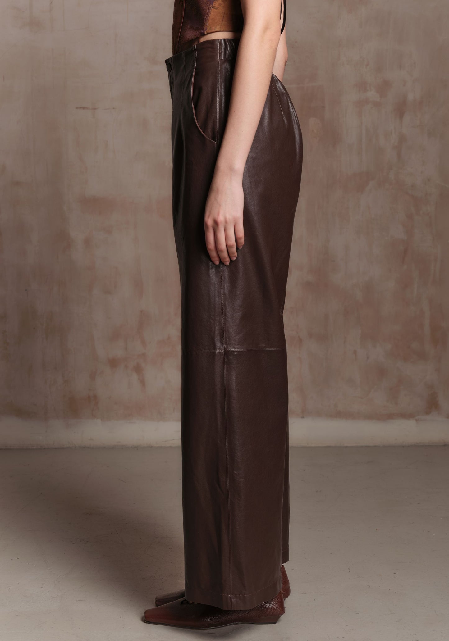 Brown Leather Trousers