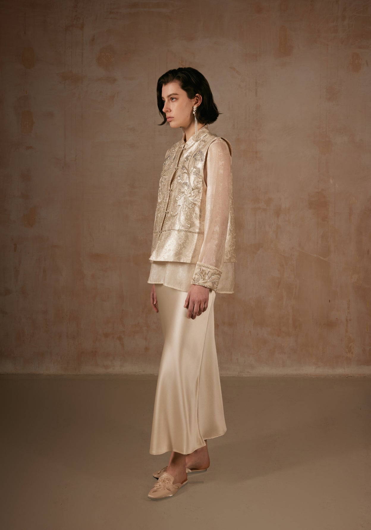 Champagne Beading Vest