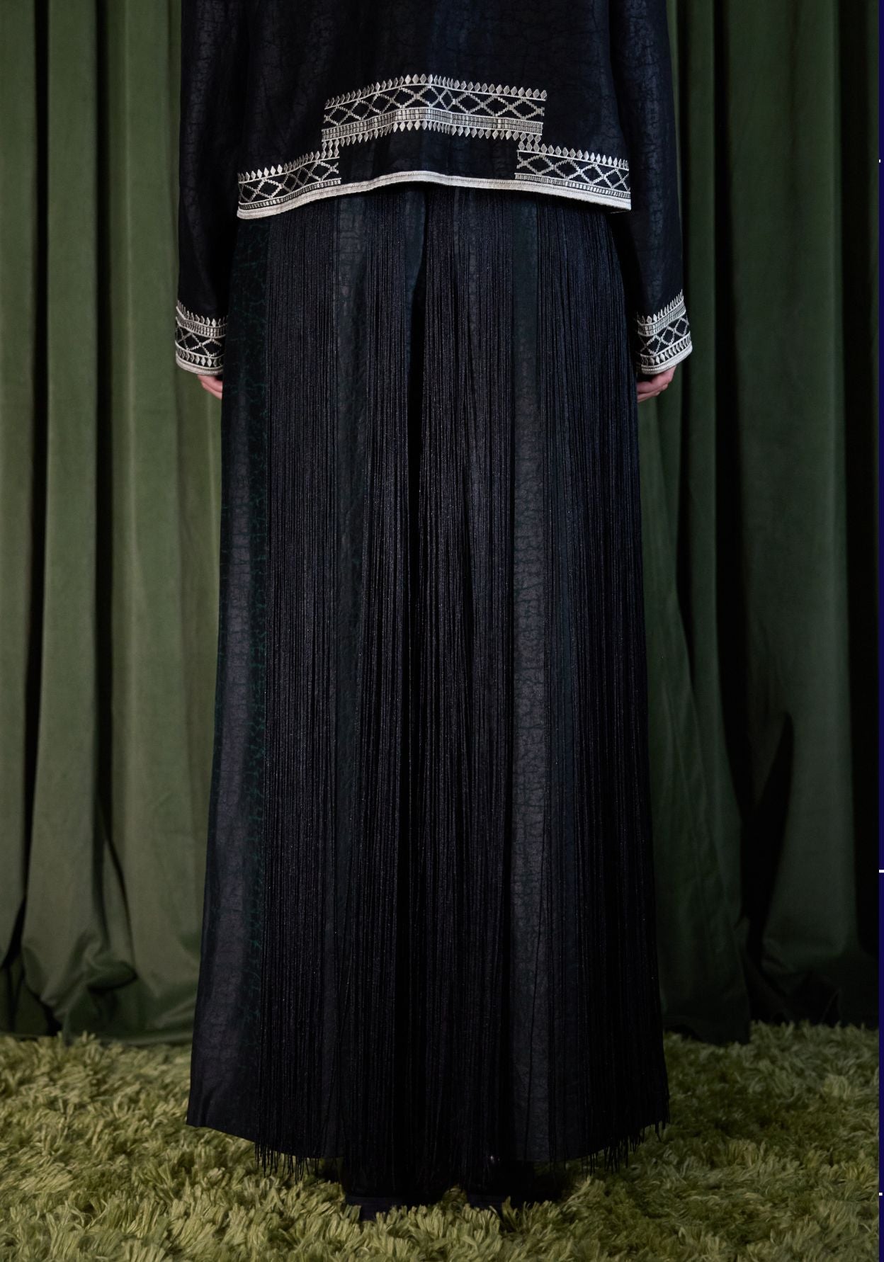 Black Tassel Skirt