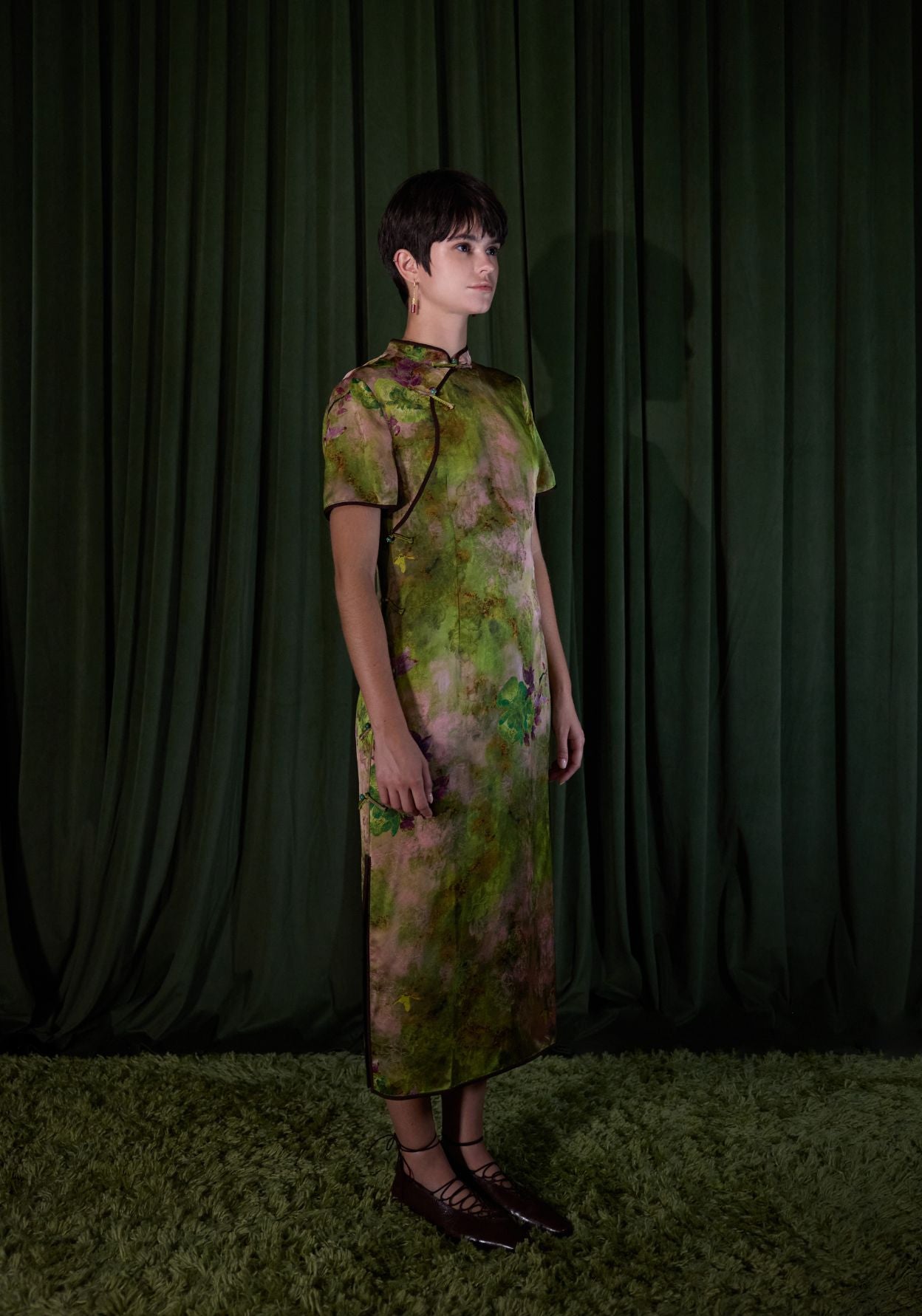 Green & Purple Qipao