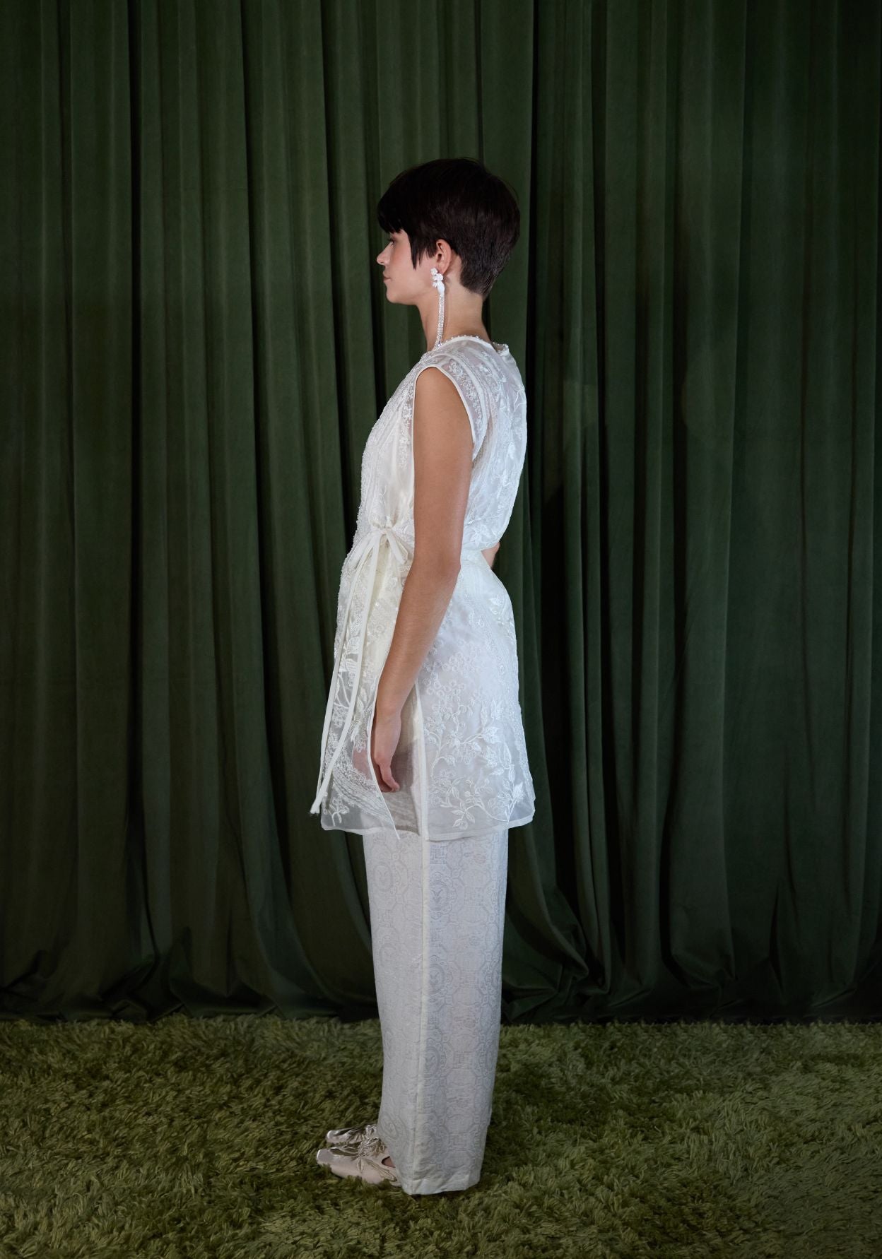 White Tunics with Embroidery Details