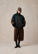 Brown Mud-Dyed Silk Cap