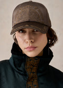 Brown Mud-Dyed Silk Cap