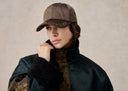 Brown Mud-Dyed Silk Cap