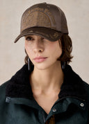 Brown Mud-Dyed Silk Cap