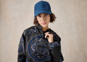Navy Mud-Dye Silk Cap