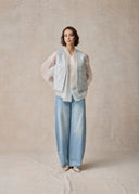 Silver Beading Jeans