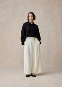 White Wide Leg Trousers