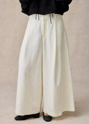 White Wide Leg Trousers