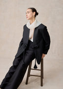 Black Suit with Bold Chinese Knot Buttons