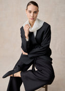 Black Suit with Bold Chinese Knot Buttons