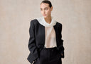 Black Suit with Bold Chinese Knot Buttons