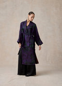 Purple Mulberry Silk Wrap Jacket
