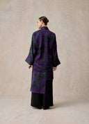 Purple Mulberry Silk Wrap Jacket