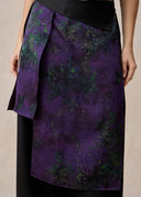 Purple Mulberry Silk Layered Trousers