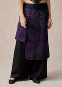 Purple Mulberry Silk Layered Trousers