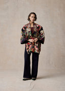 Hand Stitch Miao Embroidery Kimono
