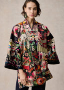 Hand Stitch Miao Embroidery Kimono