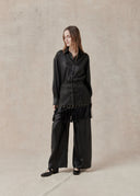 Mud-Dyed Mulberry Silk Shirt