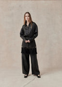 Mud-Dyed Mulberry Silk Shirt