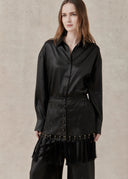 Mud-Dyed Mulberry Silk Shirt