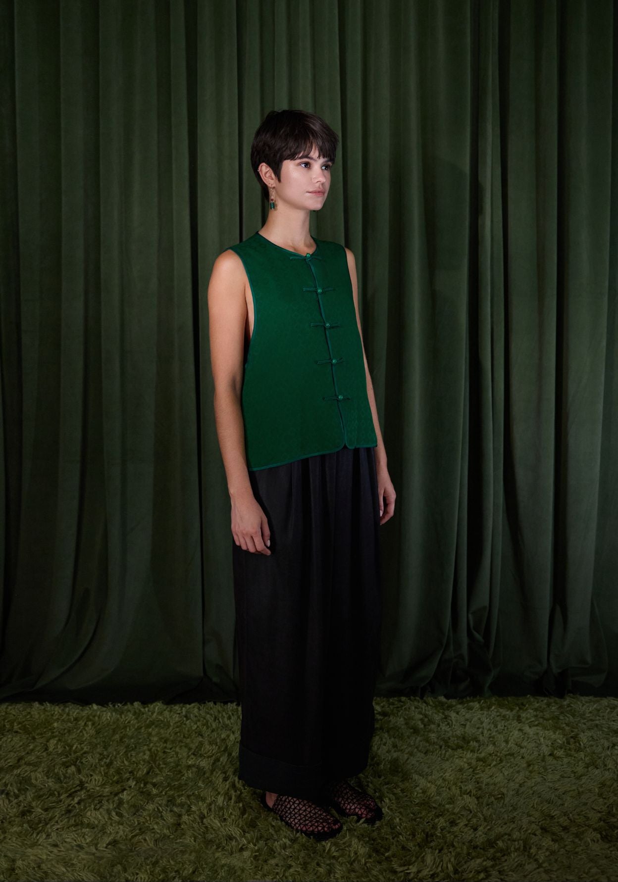 Double-sided Silk Vest