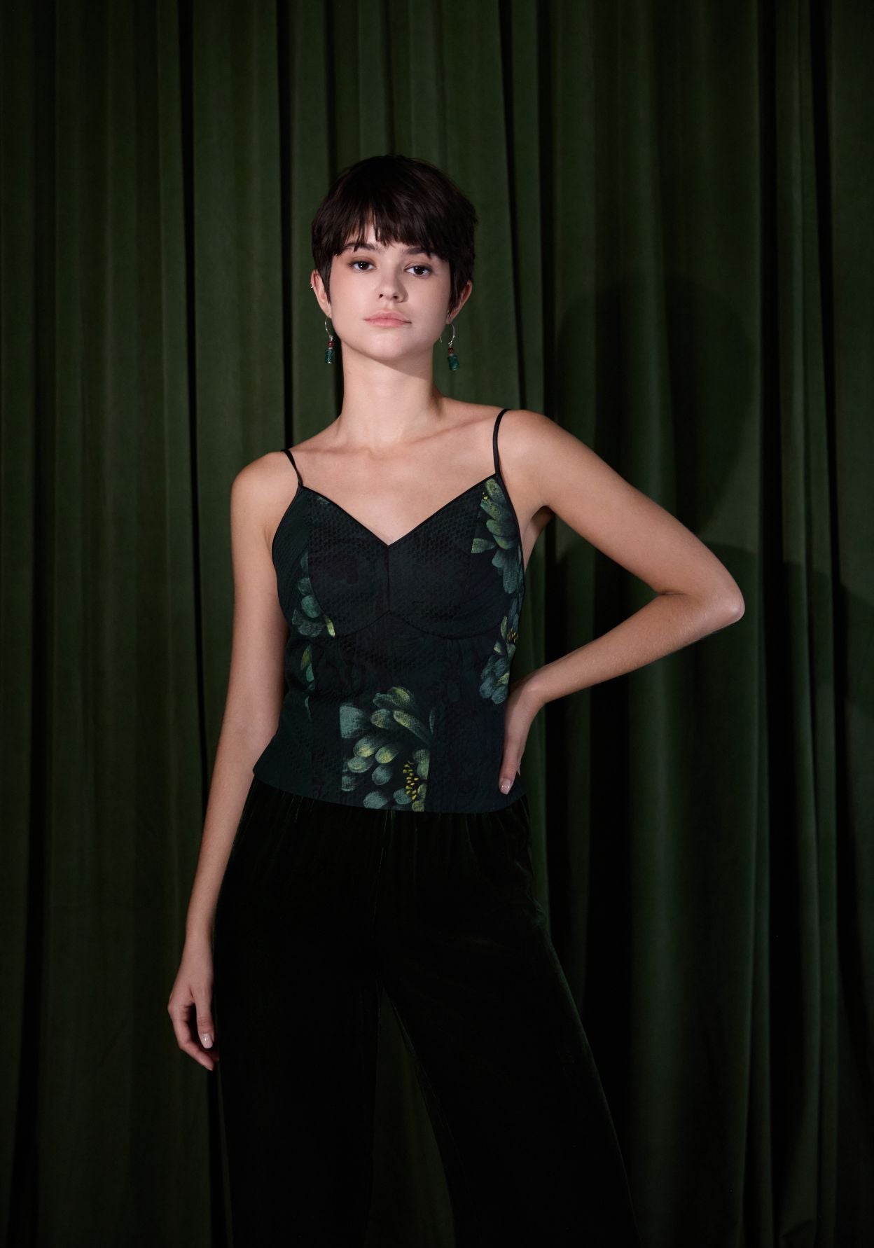 Mud-Dyed Silk Corset