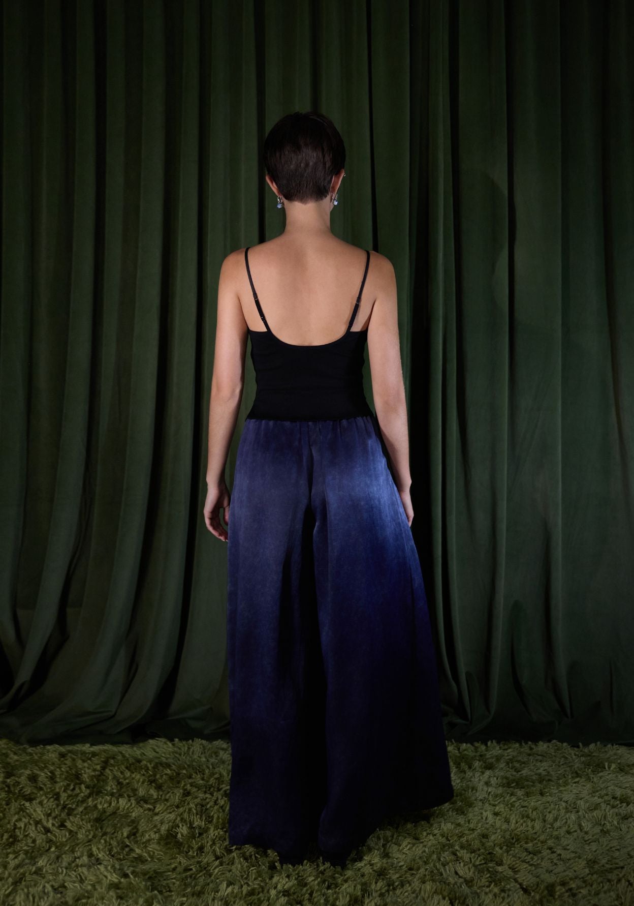 Mud-Dyed Silk Corset