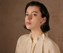 Cream Shirt with Folding Collars