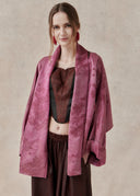 Rose Mud-Dyed Mulberry Silk Kimono