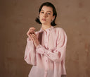 Pink Shirt with Folding Collars