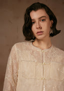 White Jacket with Beading Details