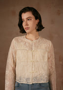 White Jacket with Beading Details