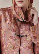 Pink Mulberry Silk Cropped Jacket