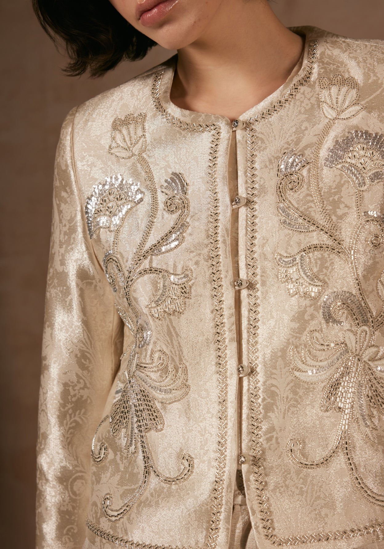 Champagne Beading Jacket