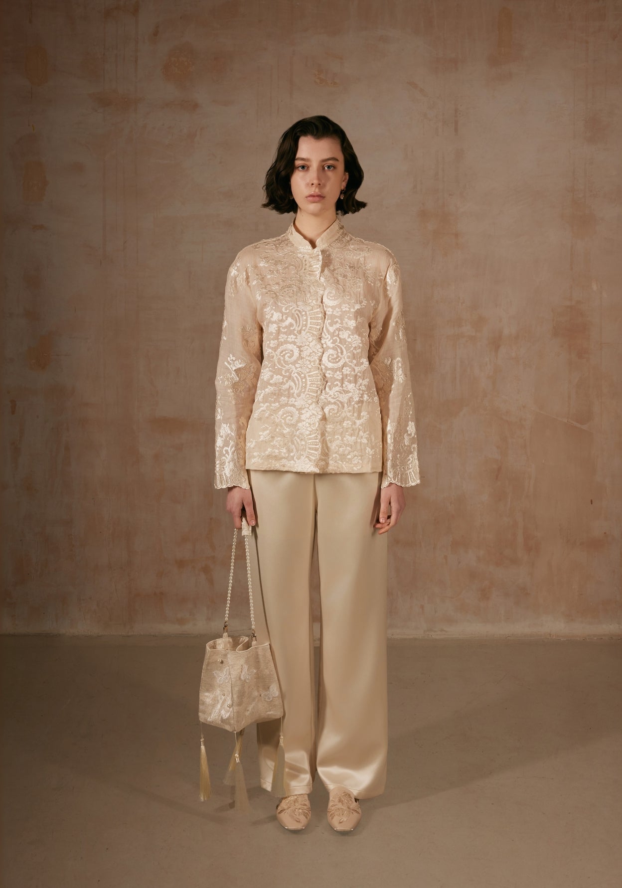 Cream Laser Shirt