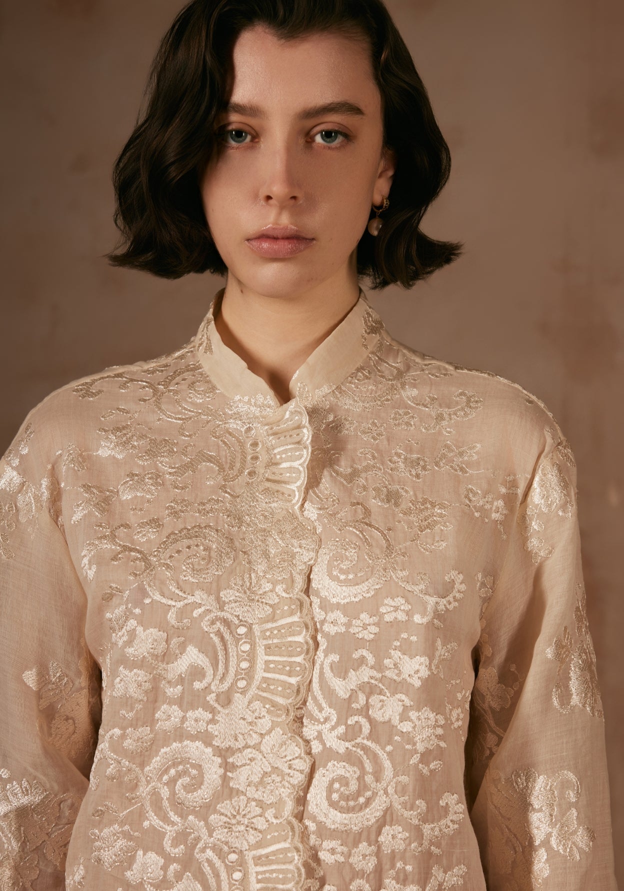 Cream Laser Shirt