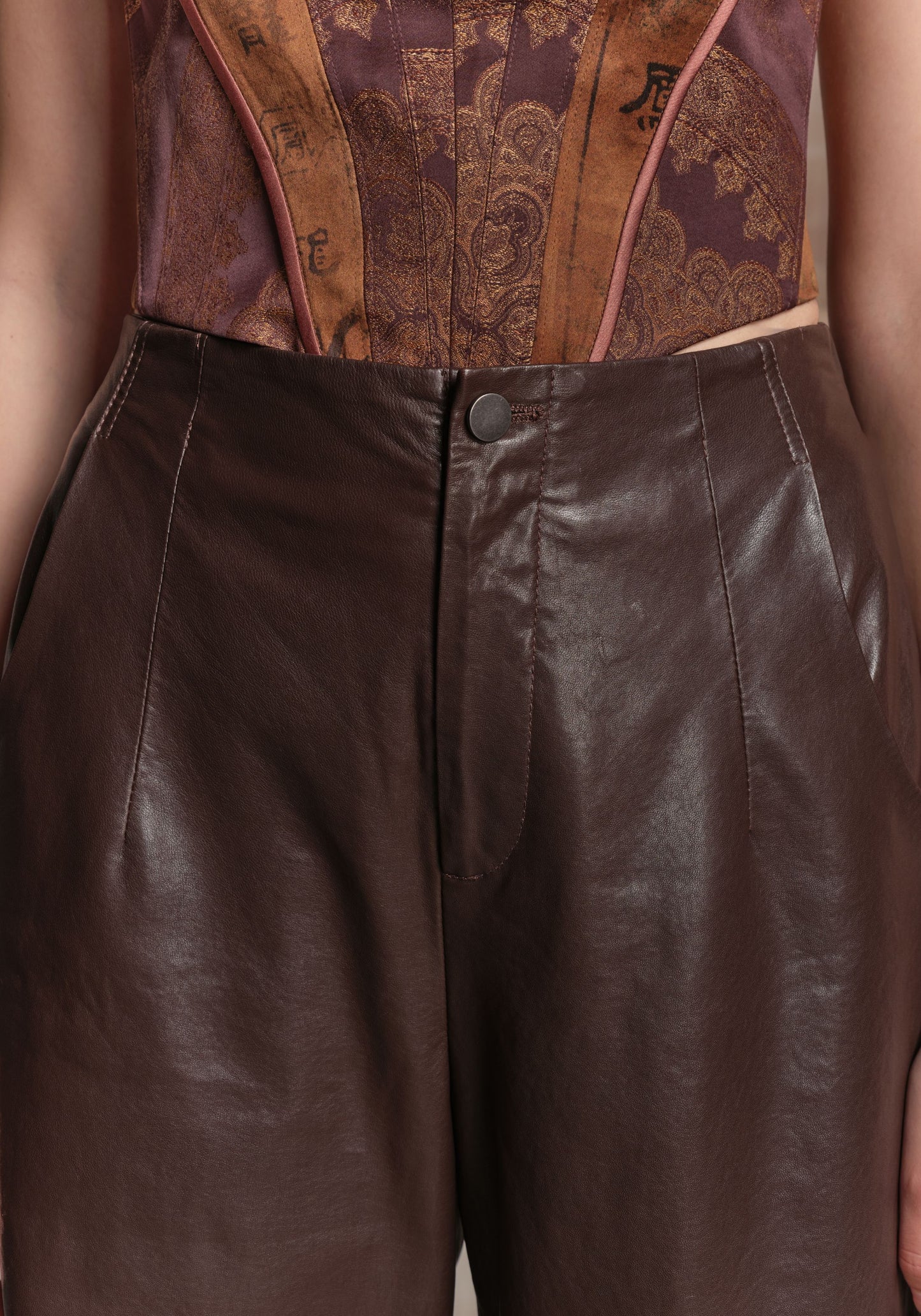 Brown Leather Trousers
