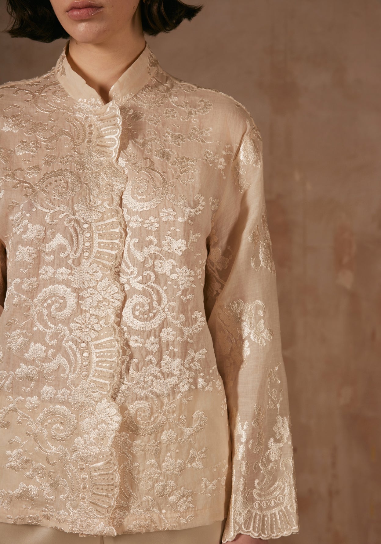 Cream Laser Shirt