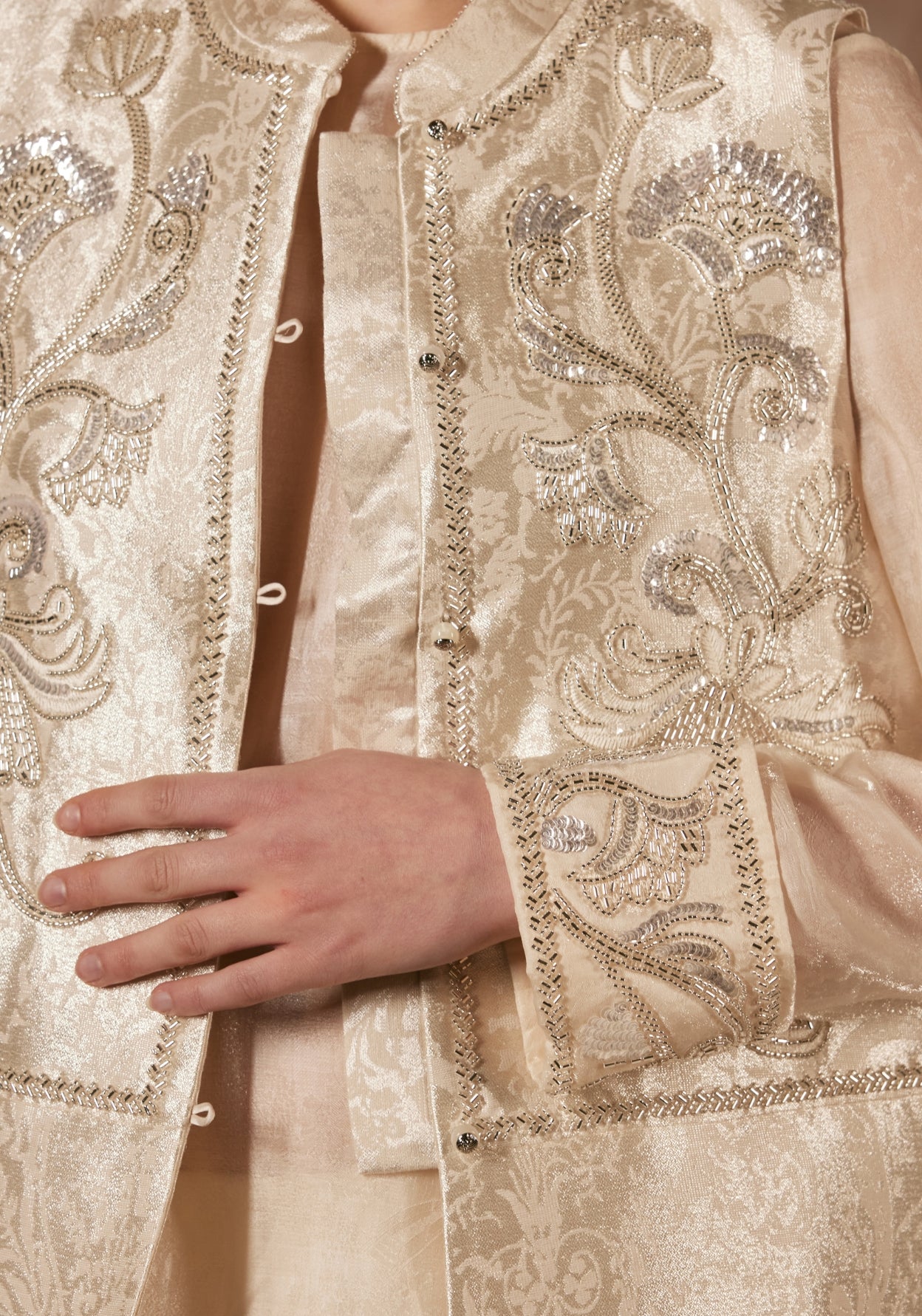 Champagne Beading Vest