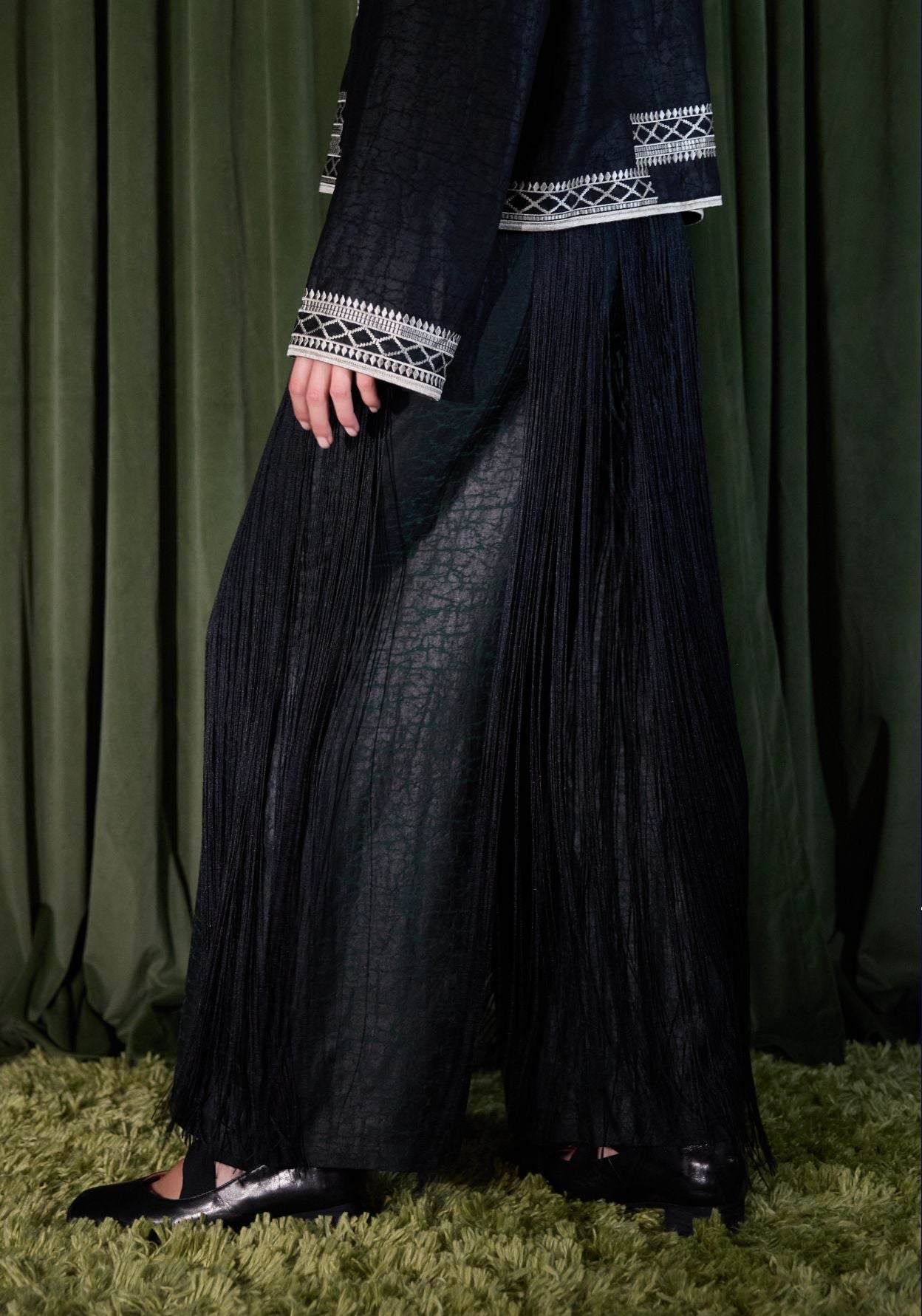 Black Tassel Skirt
