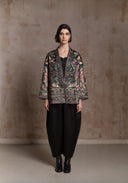 Green Embroidery Chinese Style Jacket