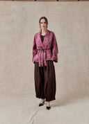 Rose Mud-Dyed Mulberry Silk Kimono