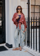 Floral Embroidered Jeans