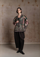 Green Embroidery Chinese Style Jacket